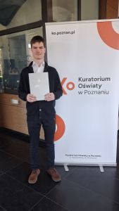 Grzegorz Bagrowski laureat Wojewodzkiego Konkursu Matematycznego (1)