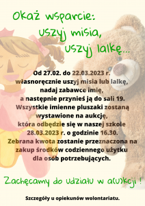 Plakat akcji charytatywnej